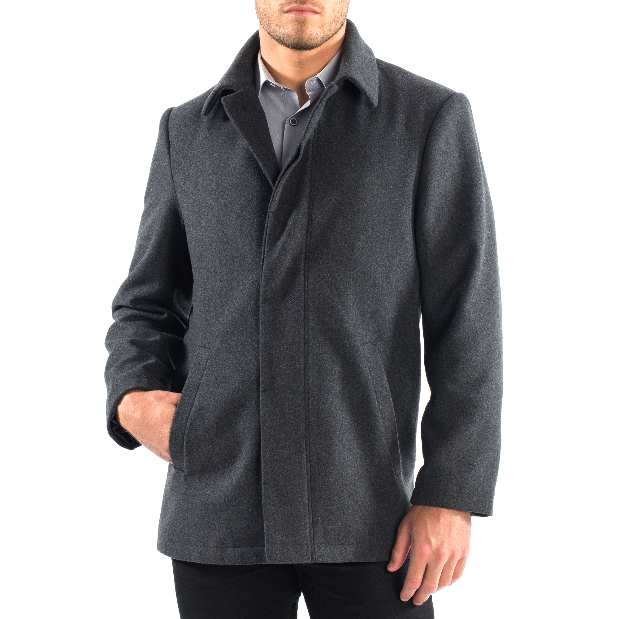 button up coat mens